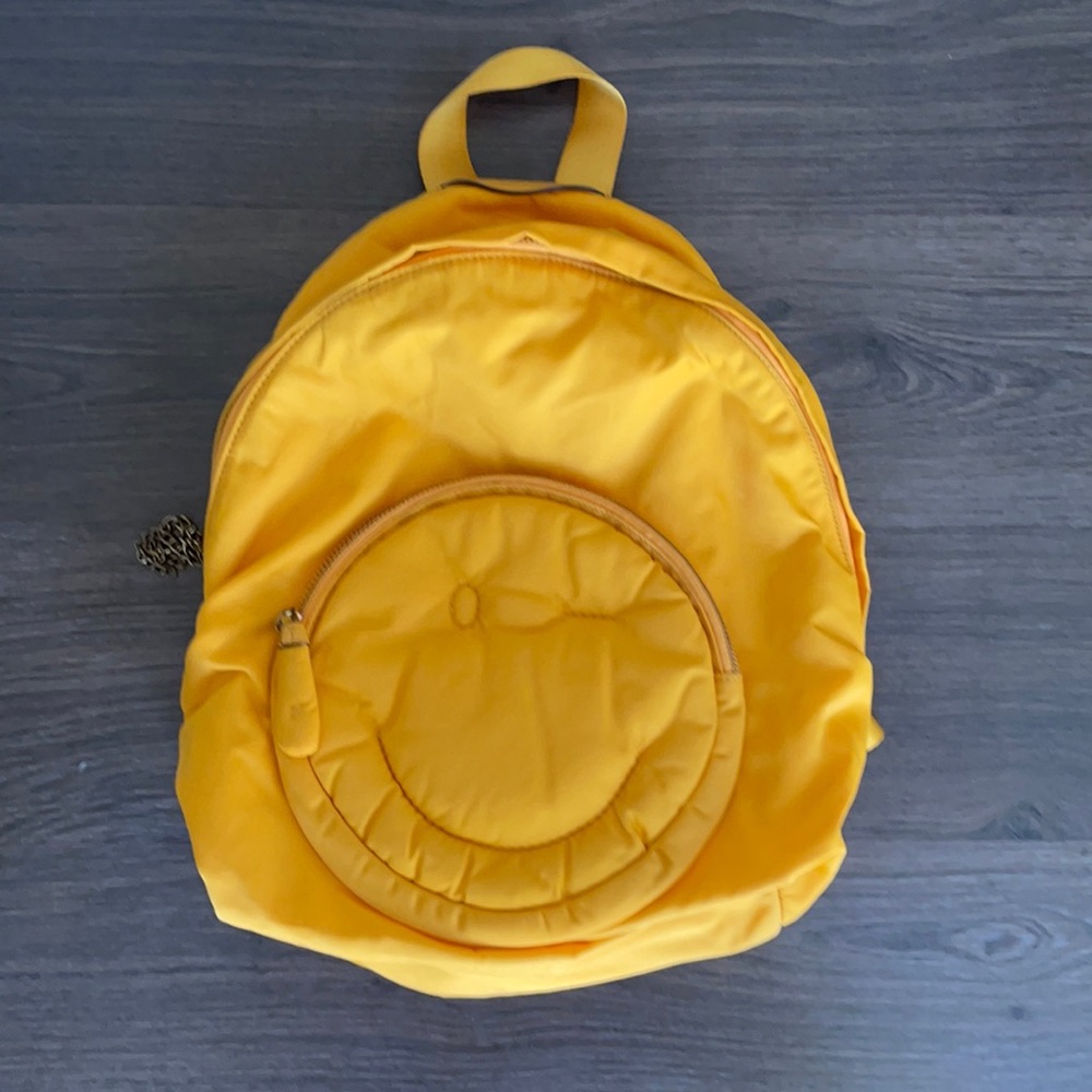Anya Hinmarch Yellow Chubby Wink Backpack